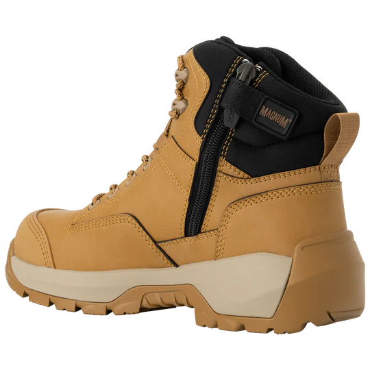 Magnum MPM2W1 Men's Precision Max 2.0 Zip-Sided Composite Toe Waterproof Safety Boot Wheat