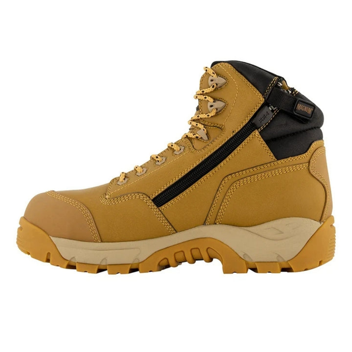 Magnum MPN650 Men's Precision Max Zip-Sided Waterproof Non-Safety Boot - Wheat