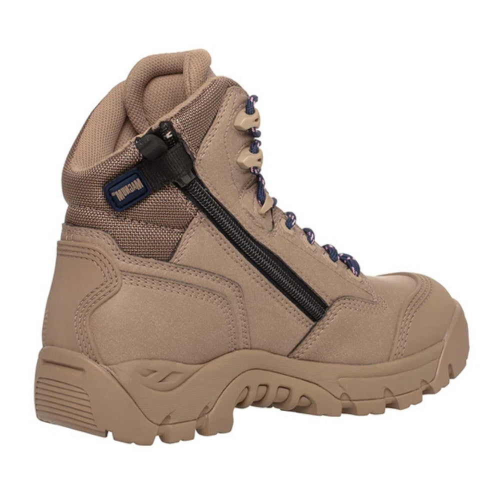Magnum MPW160 Women's Precision Max Zip-Side Composite Toe Waterproof Safety Boot - Stone