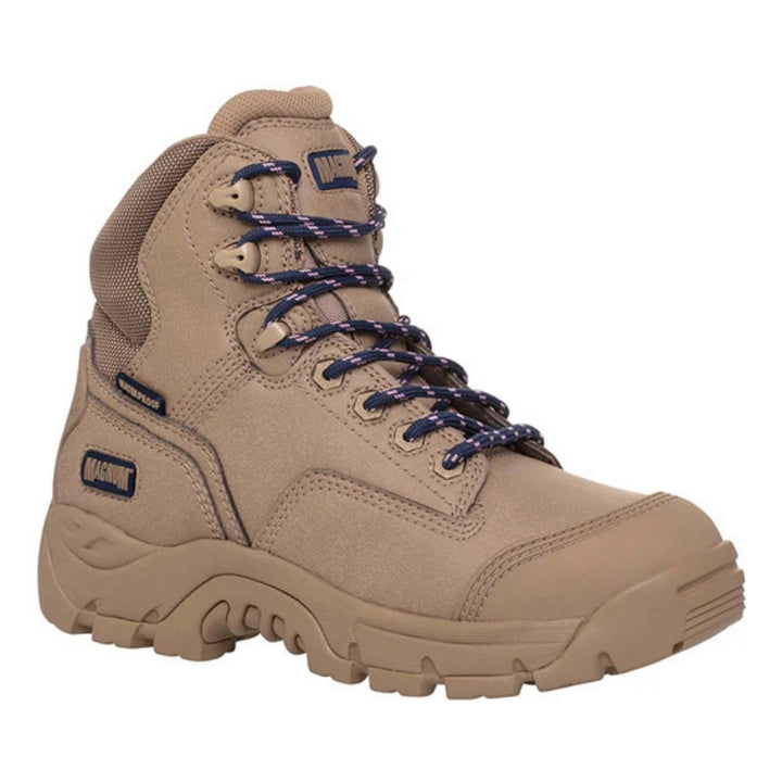 Magnum MPW160 Women's Precision Max Zip-Side Composite Toe Waterproof Safety Boot - Stone