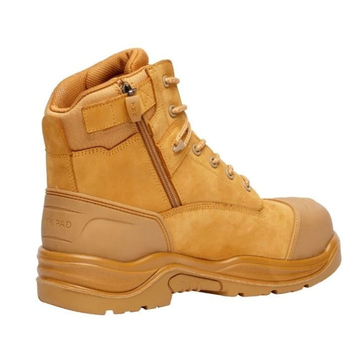 Magnum MSM150 Men's Stormaster Zip-Sided Composite Toe Waterproof Safety Boot - Wheat