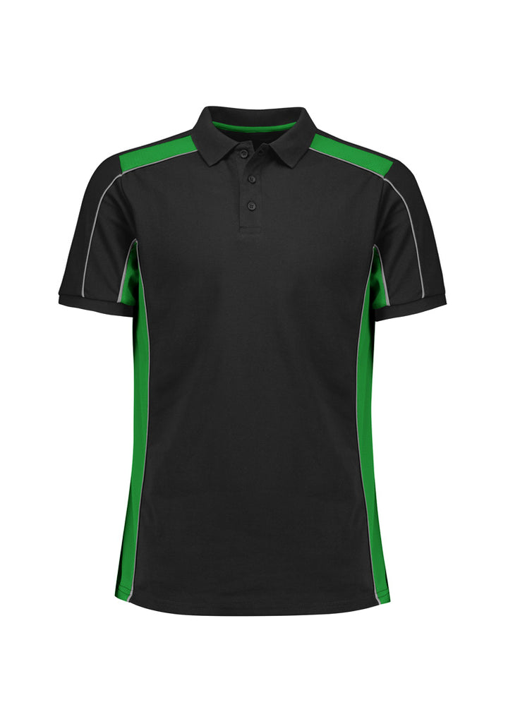 Biz Collection Unisex Grid Short Sleeve Polo P413US