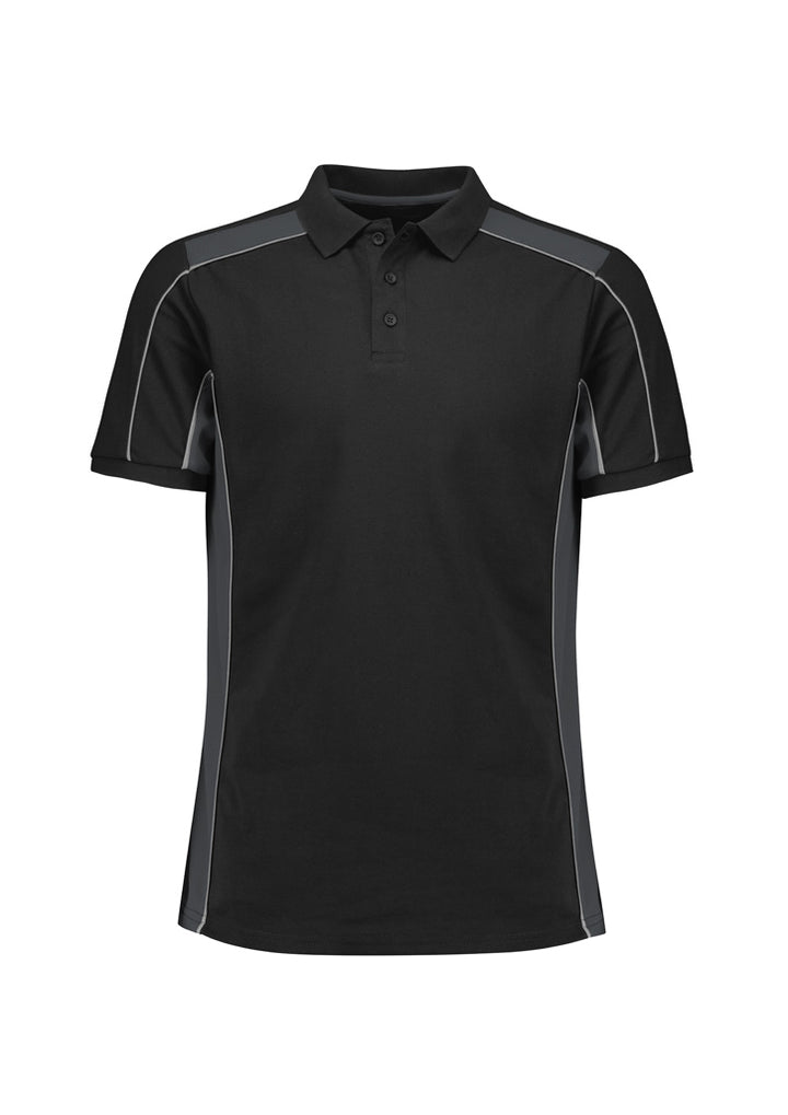 Biz Collection Unisex Grid Short Sleeve Polo P413US