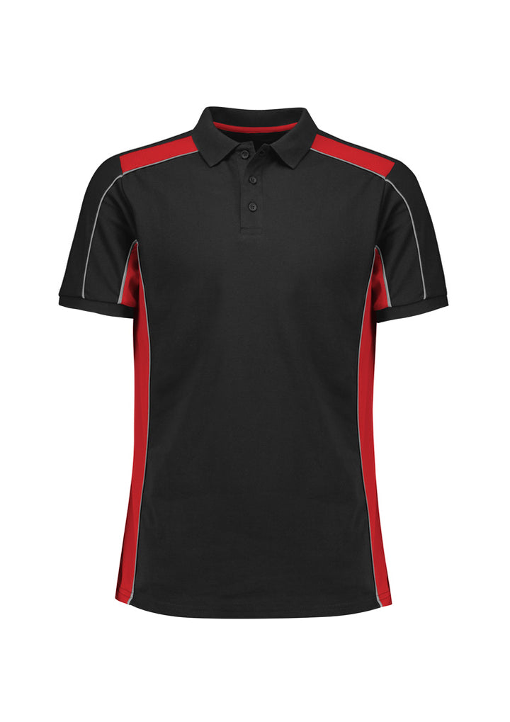 Biz Collection Unisex Grid Short Sleeve Polo P413US