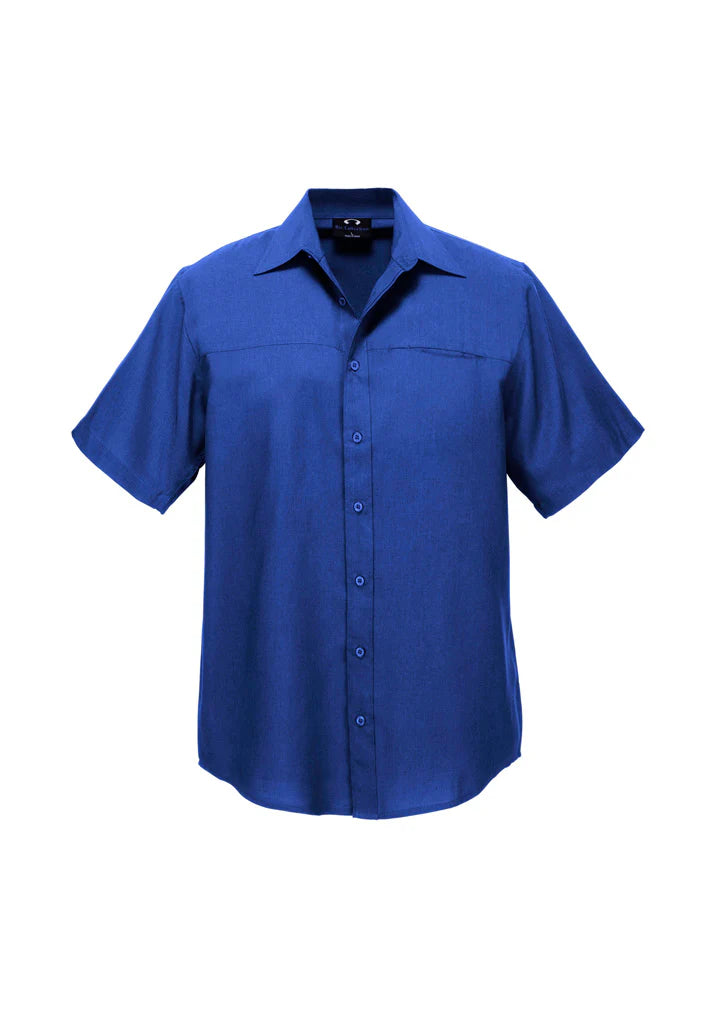 Biz Collection Mens Oasis Short Sleeve Shirt SH3603
