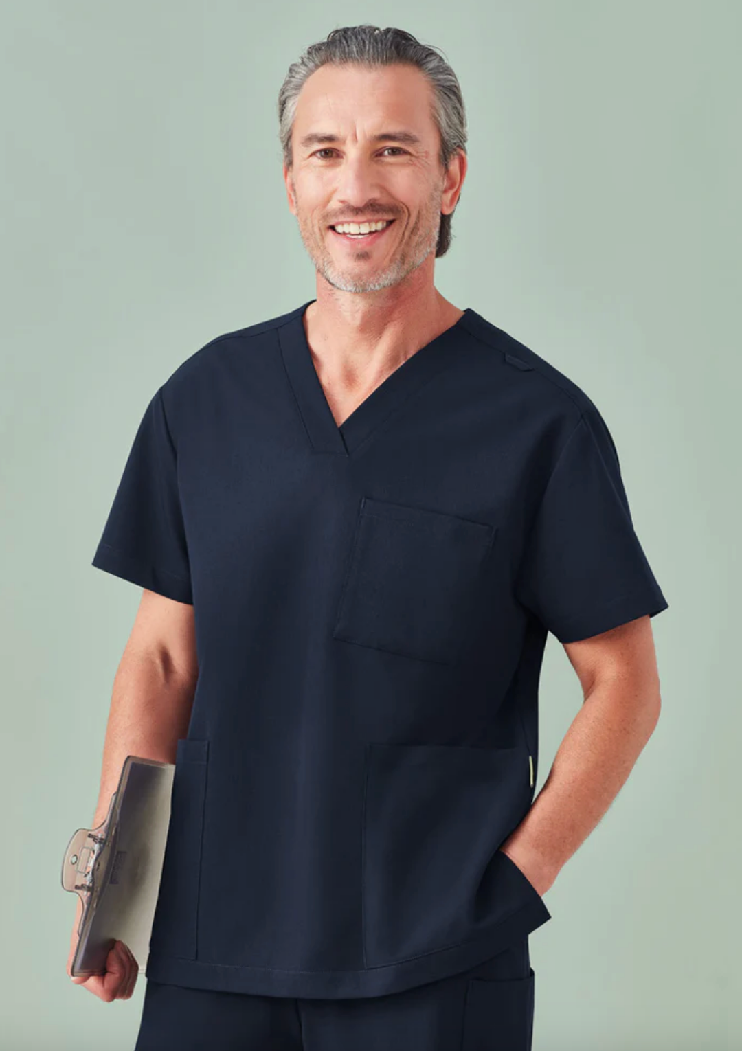 Biz Care Unisex Pulse V-Neck Scrub Top CU544US