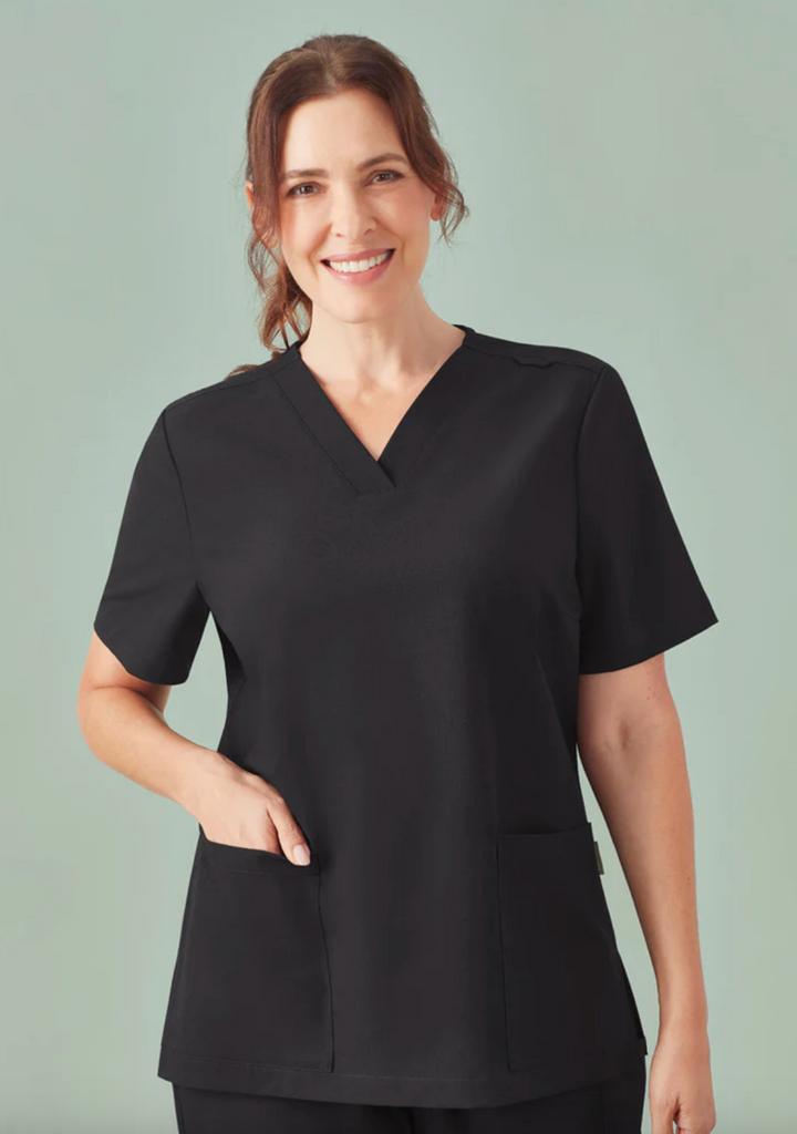 Biz Care Womens Pulse V-Neck Scrub Top CU543LS