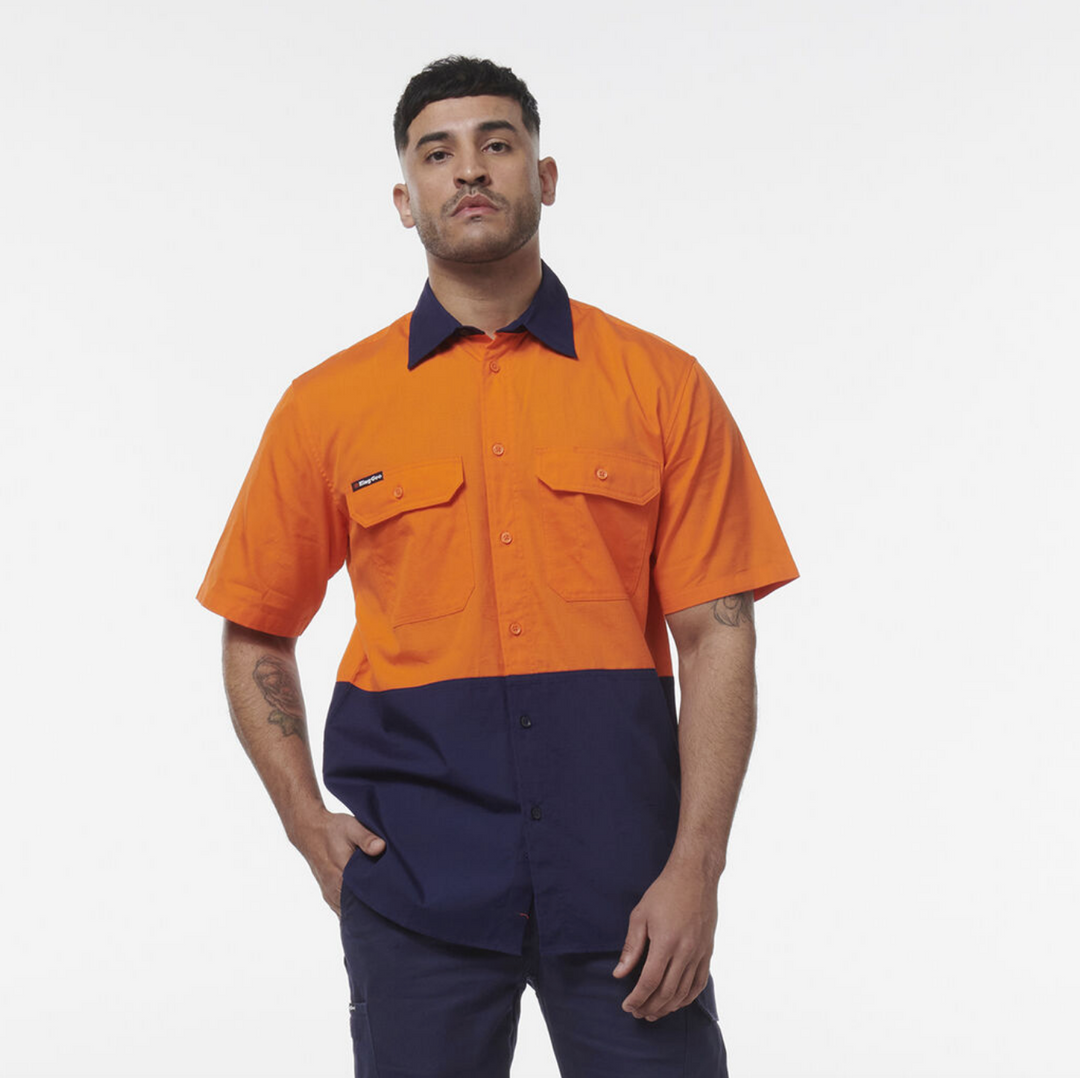 KING GEE Workcool Vented Spliced Short Sleeve Shirt K54008