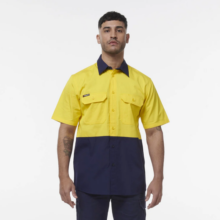 KING GEE Workcool Vented Spliced Short Sleeve Shirt K54008