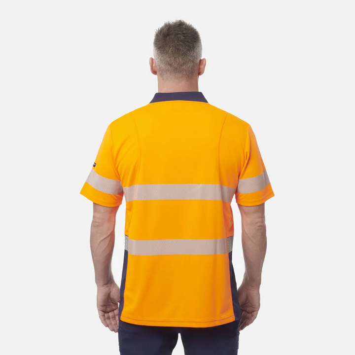 KING GEE Workcool Hyperfreeze Hi-Vis Reflective Short Sleeve Polo K54215