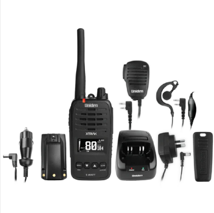 UNIDEN XTRAK 50 KIT - 5 Watt Waterproof UHF Radio