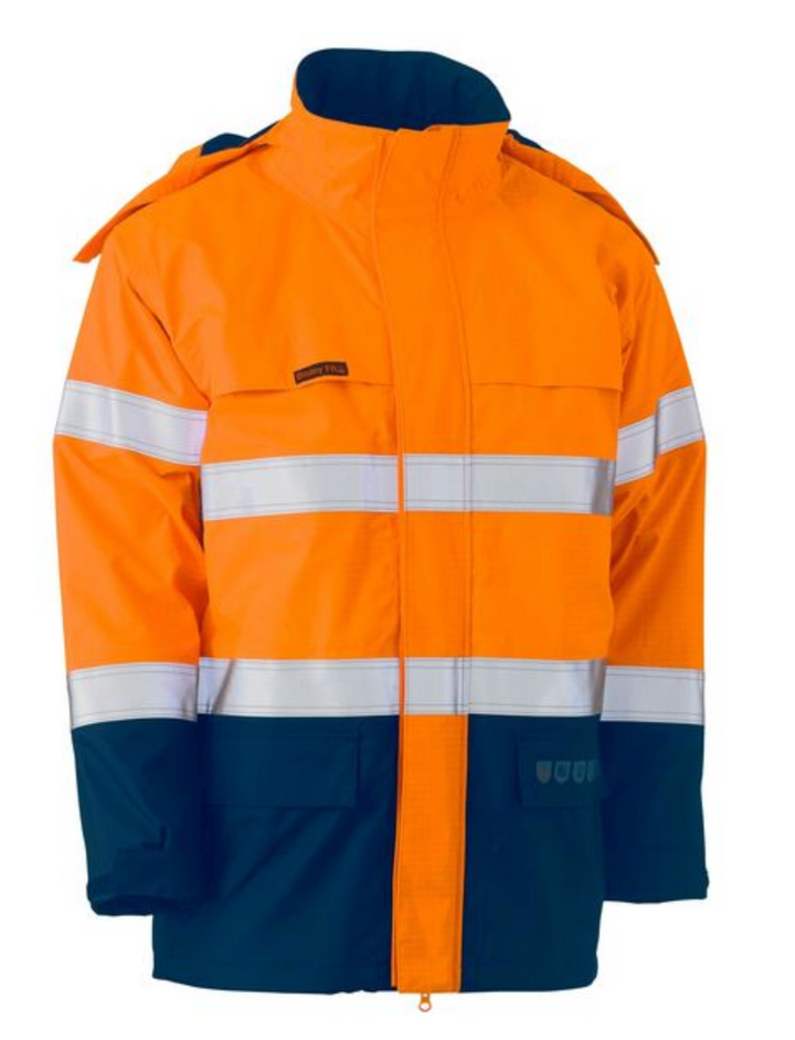 BISLEY TAPED 2T HI VIS FR *HRC3* WET WEATHER JACKET