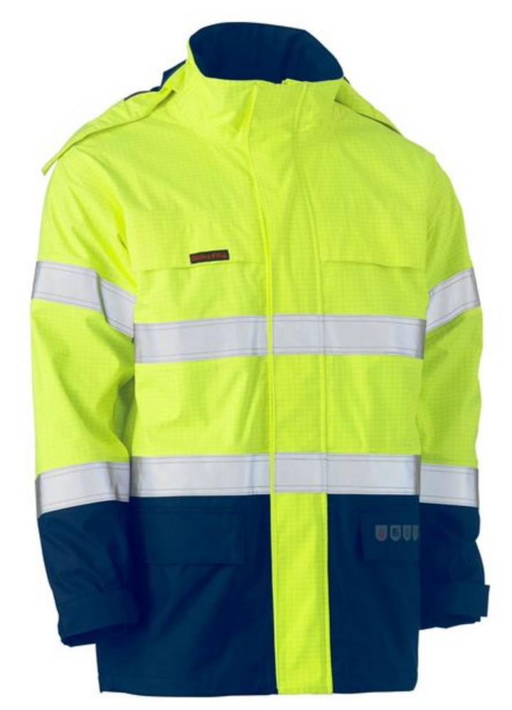 BISLEY TAPED 2T HI VIS FR *HRC3* WET WEATHER JACKET