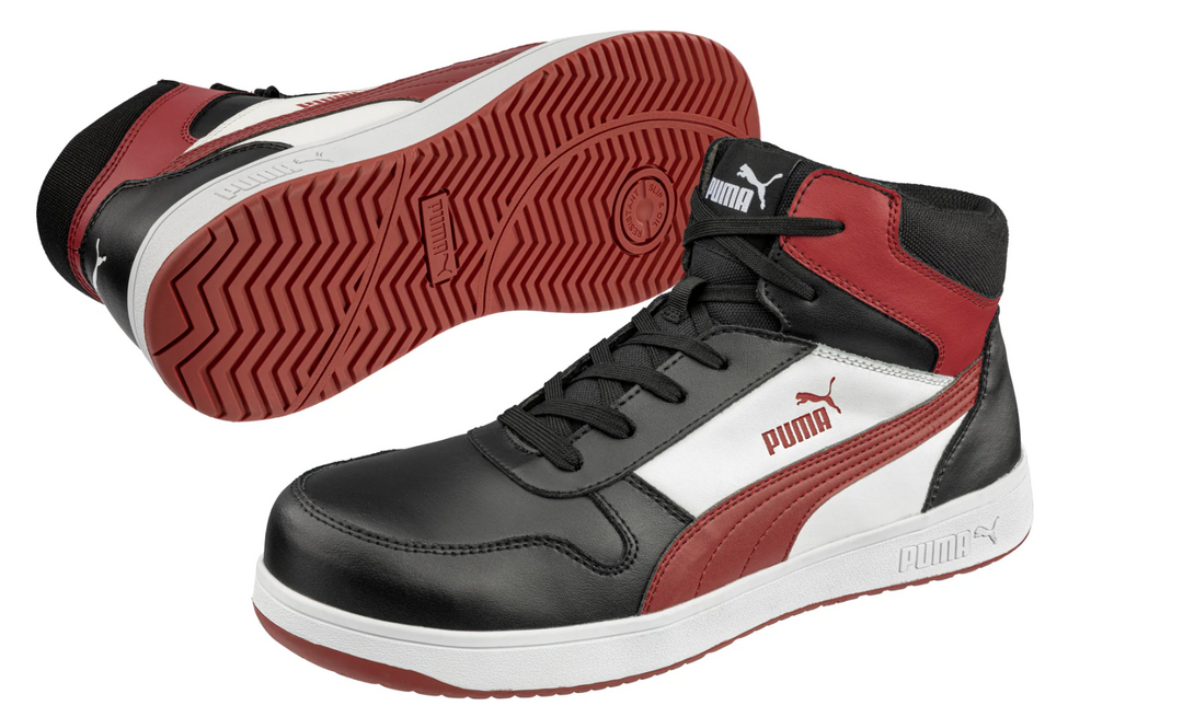 Puma 630057 FRONTCOURT Safety Shoe Red/Black