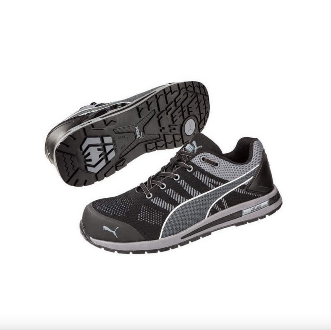 Puma 643167 ELEVATE Black Knit Safety Shoe