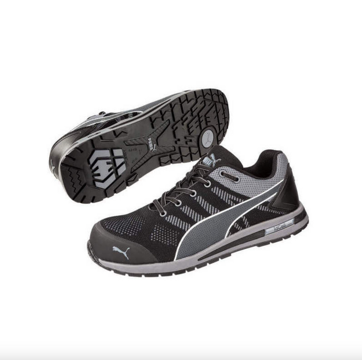 Puma 643167 ELEVATE Black Knit Safety Shoe