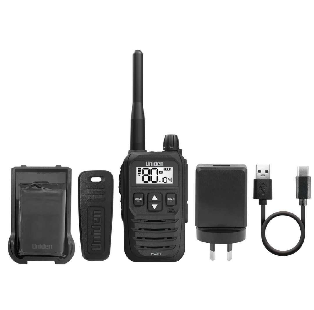 UNIDEN 2 Watt UHF Handheld 2-Way Radio
