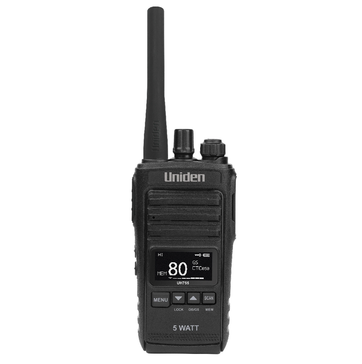 UNIDEN 5 Watt UHF Splashproof Handheld Radio