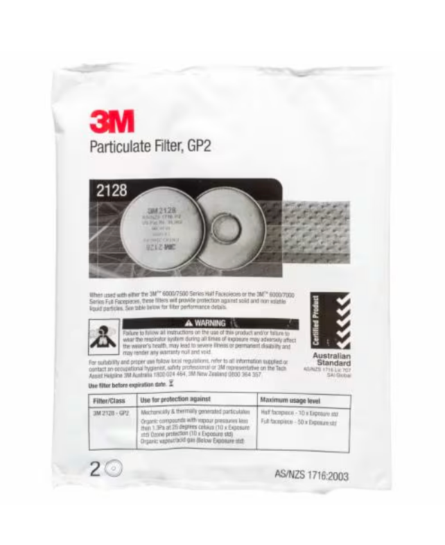 3M 2128 - P2 Filter With Nuisance Level Organic Vapor/Acid Gas Relief