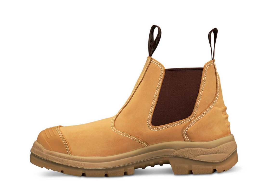 Oliver 55-322 Elastic Sided Steel Toe Safety Boot with Scuff Cap - Wheat