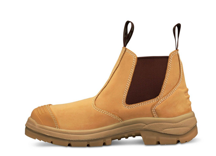 Oliver 55-322 Elastic Sided Steel Toe Safety Boot with Scuff Cap - Wheat