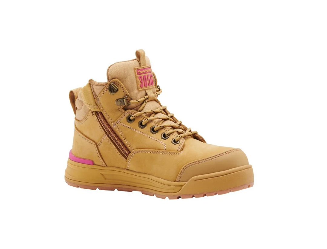 Hard Yakka Women's 3056 Zip Sided Safety Work Boots Y60240