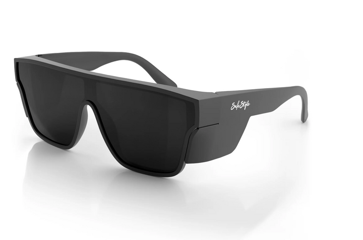 SAFESTYLE Primes Matt Black Frame Polarised Safety Specs, PR