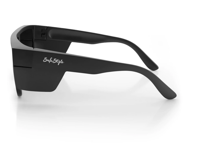 SAFESTYLE Primes Matt Black Frame Polarised Safety Specs, PR