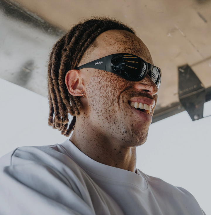 SAFESTYLE Sonics Matte Black Frame Polarised Lens