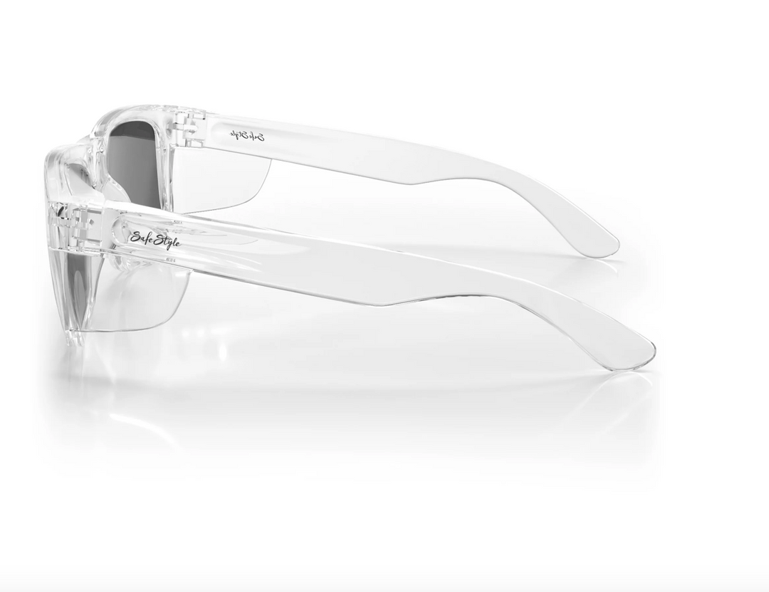 SAFESTYLE Fusions XL Clear Frame/Polarised Safety Specs, PR