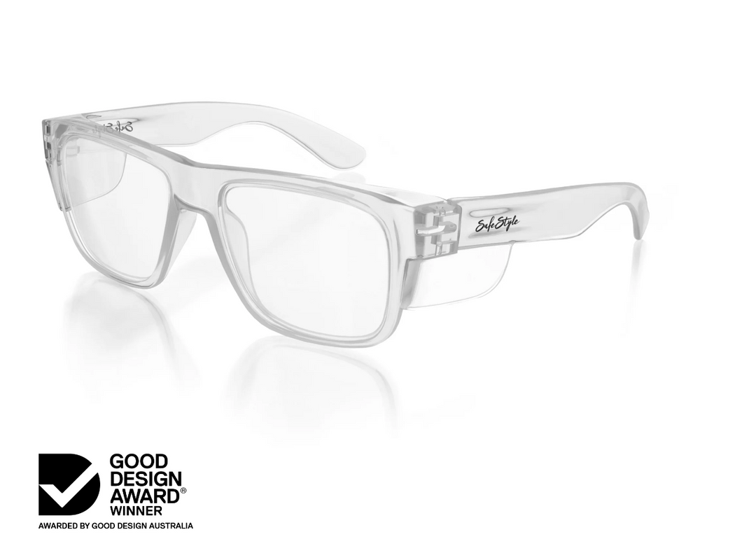 SAFESTYLE Fusions Blue Frame/Clear Safety Specs, PR