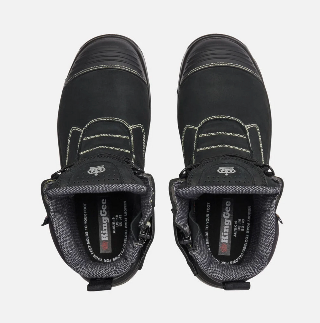 KING GEE BENNU PRO 6 Work Boot - Black K28008