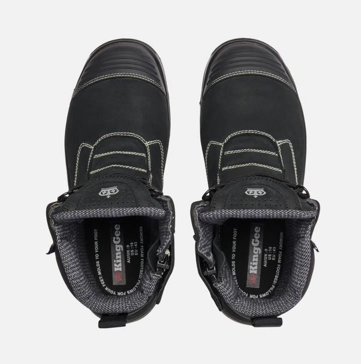KING GEE BENNU PRO 6 Work Boot - Black K28008