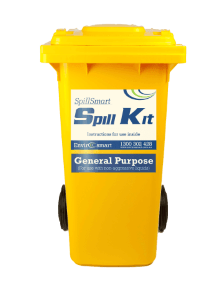 SpillSmart Spill Kit 120L Wheelie Bin - General Purpose