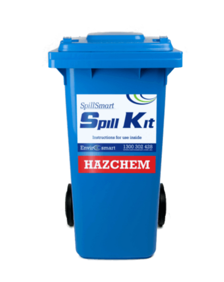 SpillSmart Spill Kit 120L Wheelie Bin - Hazchem