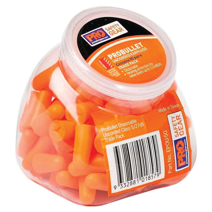PROBULLET EAR PLUGS UNCORDED 50PK (Class 5 27dB)