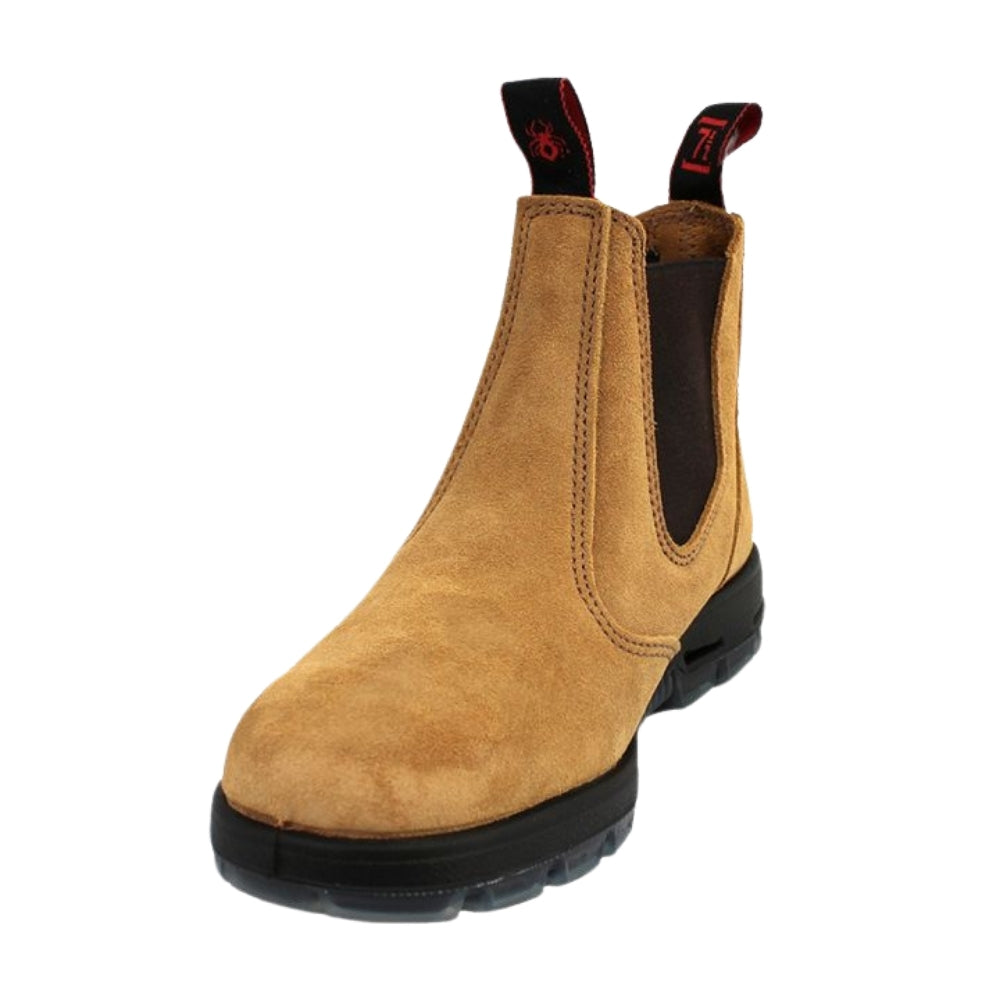 Redback Bobcat Elastic Sided Non-Safety Boot - Banana Suede