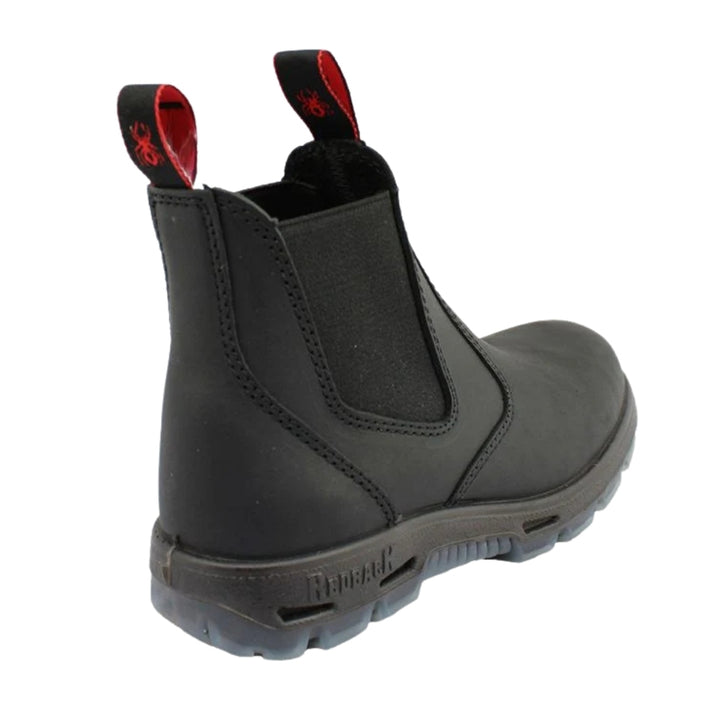 Redback Bobcat Elastic Sided Non-Safety Boot - Black Oil Kip