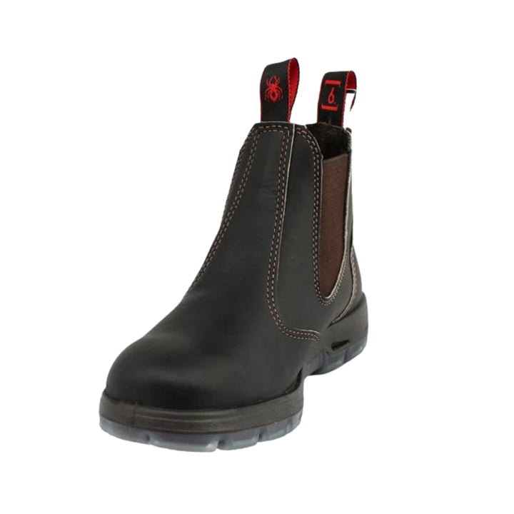 Redback Bobcat Elastic Sided Non-Safety Boot - Claret Oil Kip