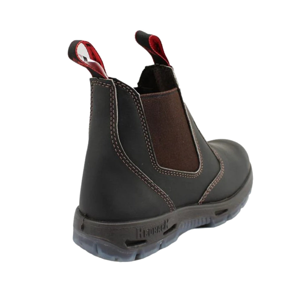Redback Bobcat Elastic Sided Non-Safety Boot - Claret Oil Kip