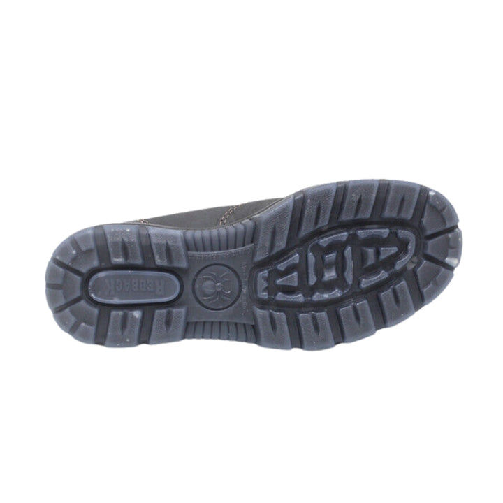 Redback Cobar Zip Sided Steel Toe Safety Boot - Black Oil Kip