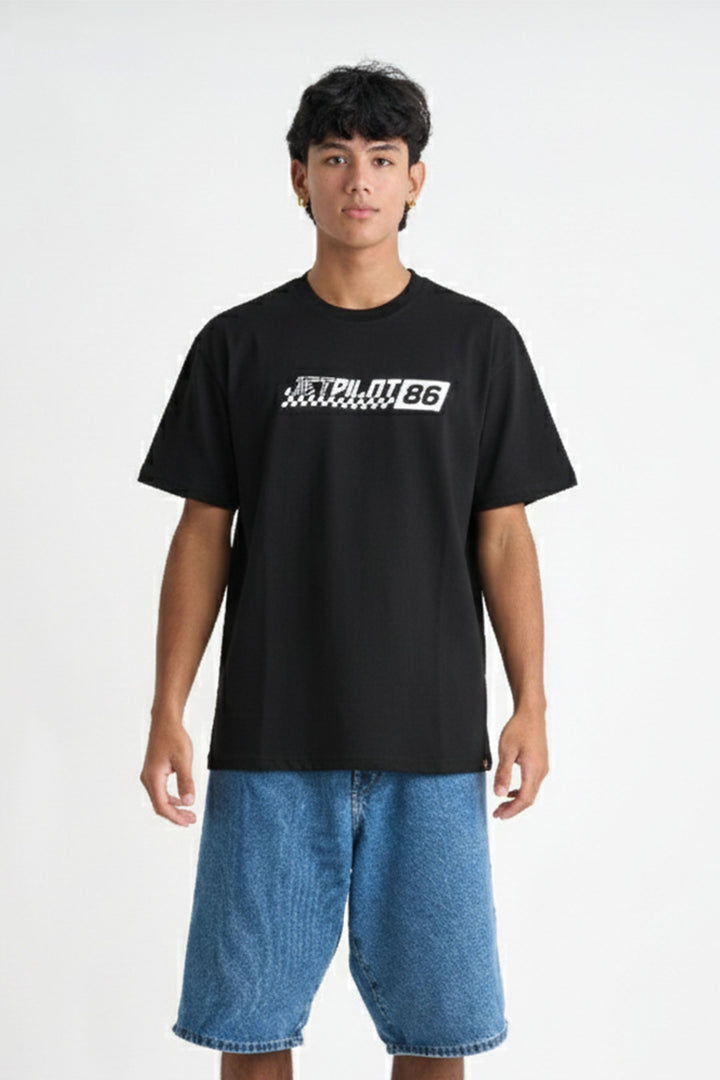 JET PILOT SPEEDWAY BLACK T-SHIRT W26621