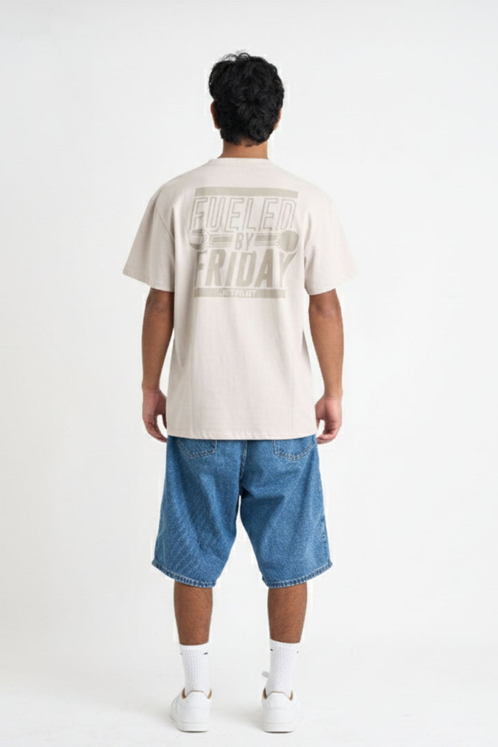 JET PILOT FUELLED FOR FRIDAY GREY T-SHIRT W26623