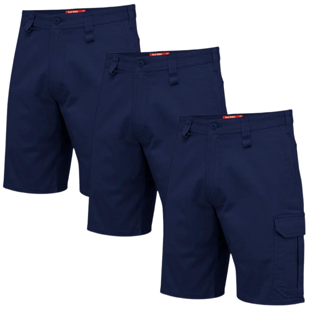 Hard Yakka Men's Core Relaxed Fit Stretch Cotton Drill Cargo Work Shorts  Y05067