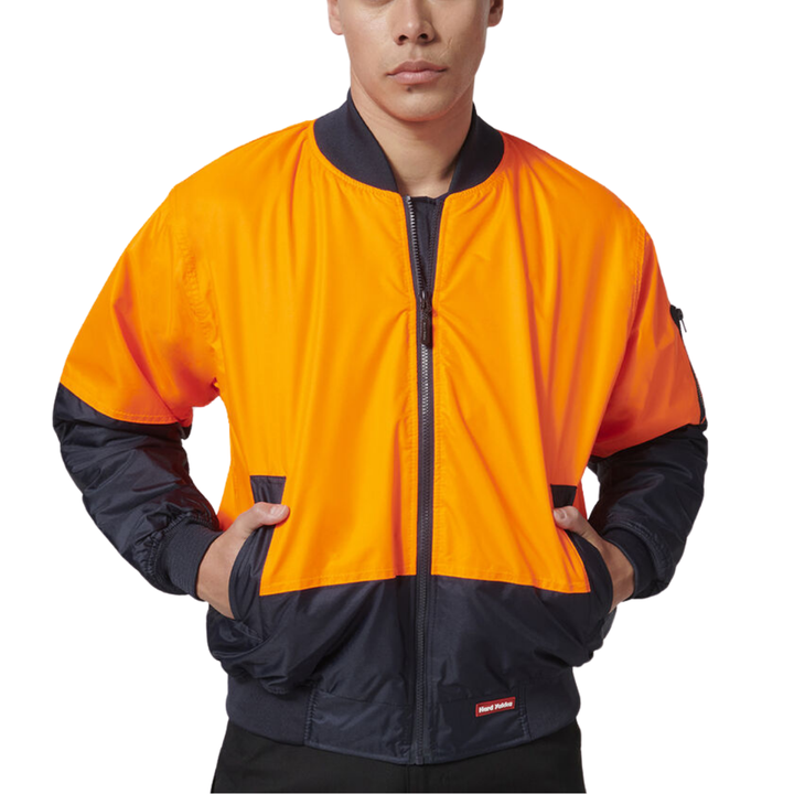 Hard Yakka Men's Core Hi-Vis Bomber Work Jacket Y06670