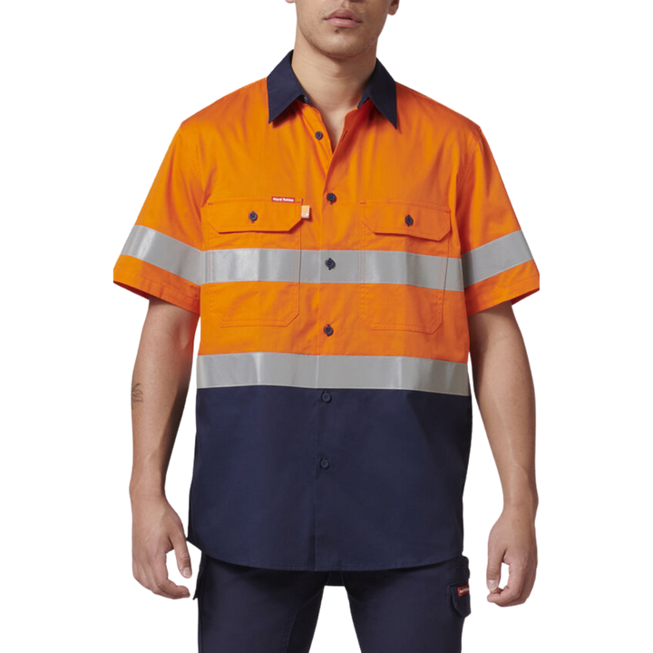 Hard Yakka Men's Core Short Sleeve Taped Vented Drill Shirt   Y07754