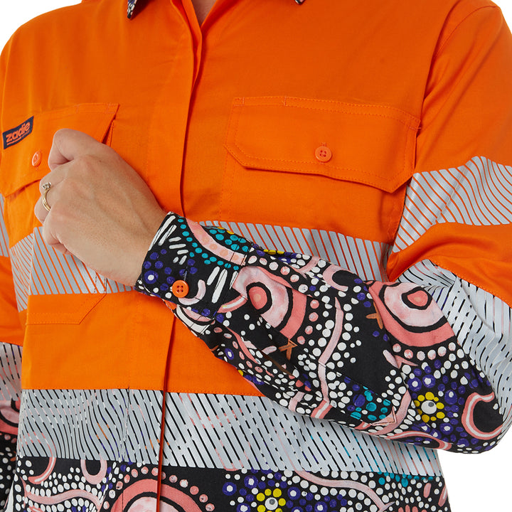 Zadie ZAW01 Women's Hi-Vis Indigenous Shirt