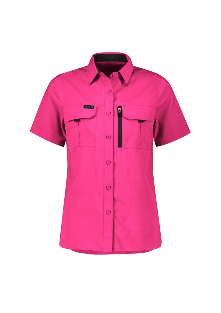 Syzmik Womens Outdoor Short Sleeve Shirt ZW765