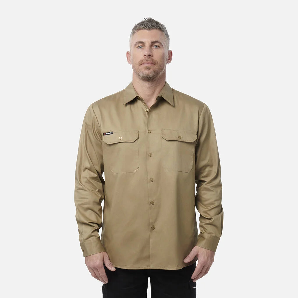 KingGee Men's Originals Cotton Drill Work Shirt K04010