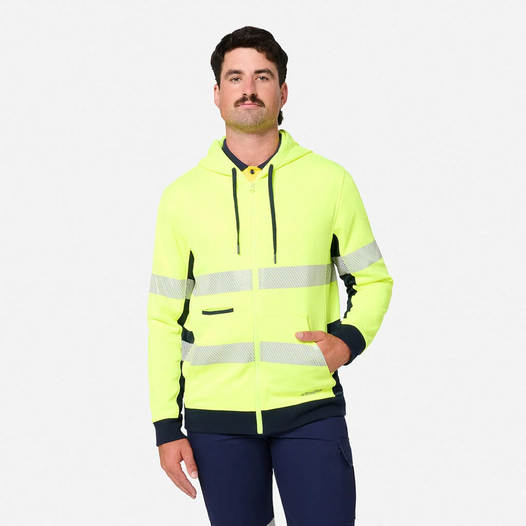 KingGee Originals Hi-Vis Spliced Full Zip Hoodie K55018